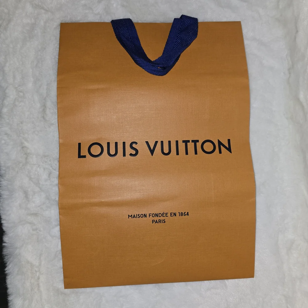 Louis Vuitton Orange and Blue Clutch